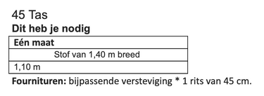 Knipmode 2602-45 tas