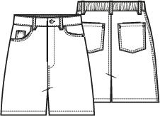 Knipmode 2604-05 short