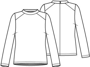 Knipmode 2513-09 top