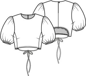 Knipmode 2506-09 top