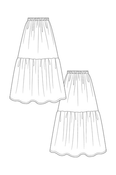 Named Clothing Kerttu - jurk + rok pdf-patroon