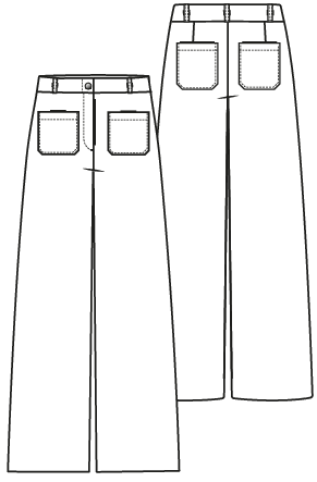 Knipmode 2312-07 broek