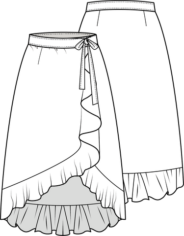 Knipmode 2404-03 jurk + rok