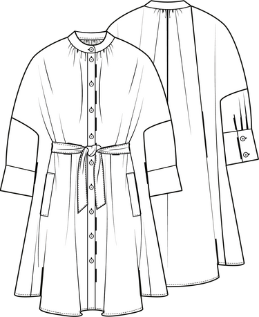 Knipmode 2404-19 jurk