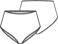 Knipmode 2407-05A+B slip