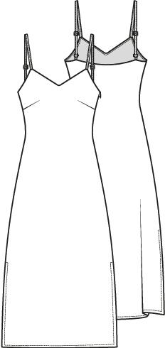 Knipmode 2408-16 jurk