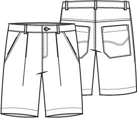 Knipmode 2408-25 bermuda