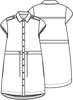 Knipmode 2408-33 jurk