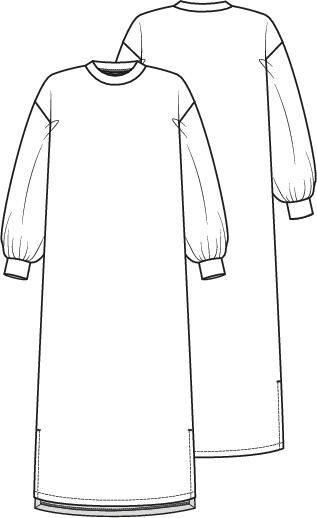 Knipmode 2409-09 jurk