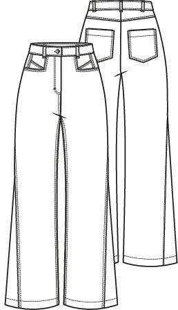 Knipmode 2409-17 broek + short