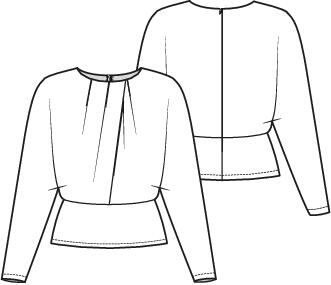 Knipmode 2412-10 top