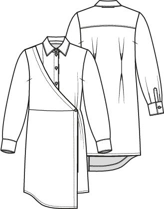 Knipmode 2501-10 jurk