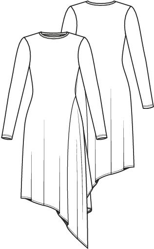 Knipmode 2501-20 jurk