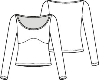 Knipmode 2501-21 top