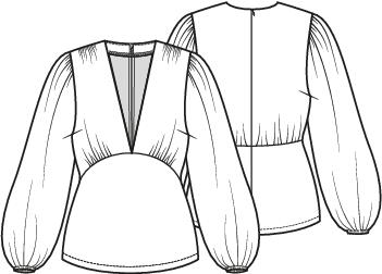 Knipmode 2502-05 blouse