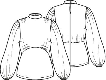 Knipmode 2502-06 top