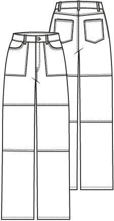 Knipmode 2502-13 broek