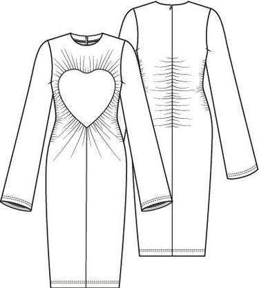 Knipmode 2502-19A+19B jurk + top