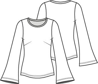 Knipmode 2503-08 top
