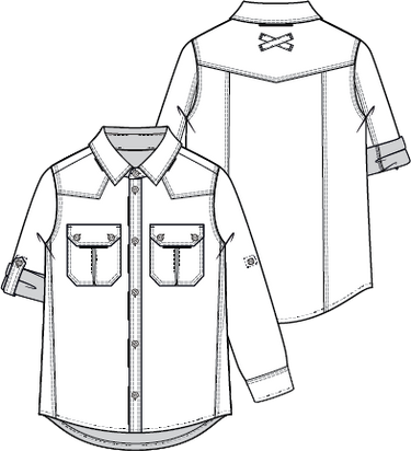 KNIPkids 2001-20 overhemd mini me