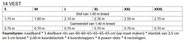 Knipmode 2310-14 vest