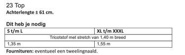 Knipmode 2609-23 top