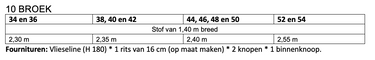 Knipmode 2410-10 broek