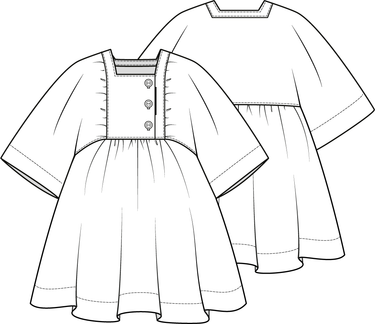 KNIPkids 2202-16 jurk