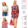 Burda - 6684 Shirt, top, jurk