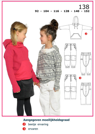 Abacadabra patroon 138 capuchonsweater en broek