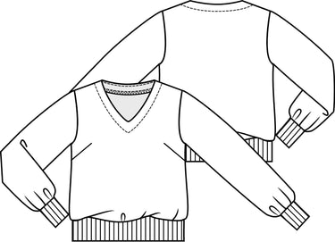 Knipmode 1812-17 top