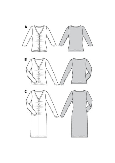 Burda - 6113 top en jurk
