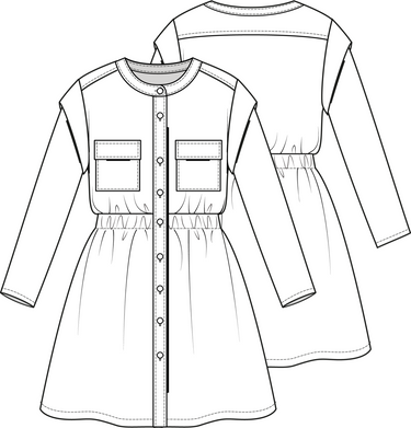 KNIPkids 2201-21 jurk