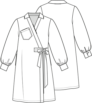 KNIPkids 0223 - 20 - Wikkeljurk - Modeltekening