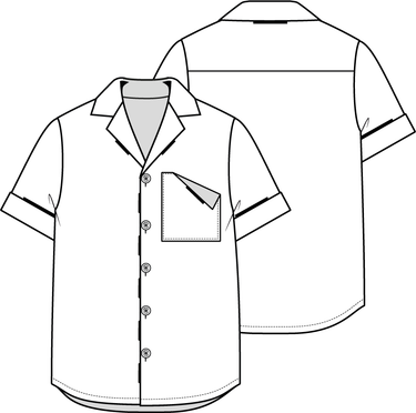 KNIPkids 0223 - 22 - Blouse - Modeltekening