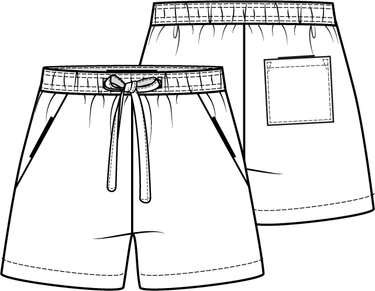 KNIPkids 0223 - 25 - Short - Modeltekening