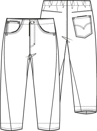 KNIPkids 2105-08 broek mini me
