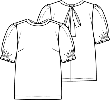 Knipmode 2204-22 top