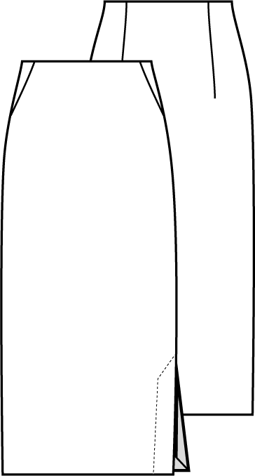 Knipmode 0922 - 14 - Rok modeltekening