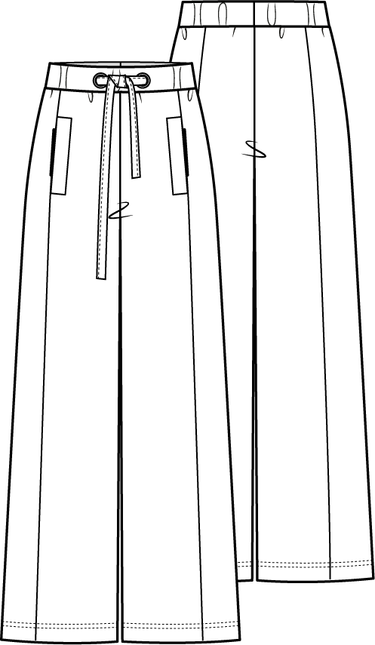 Knipmode 0922 - 20 - Broek modeltekening