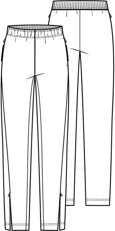 Knipmode 0123 - 12 - Broek modeltekening