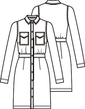 Knipmode 2110-05 jurk