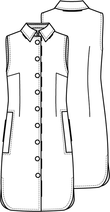 Knipmode 1022 - 20 - Overgooier modeltekening