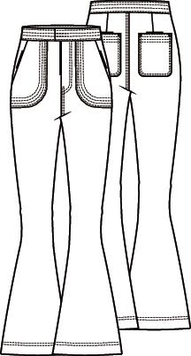 Knipmode 2102-13 broek