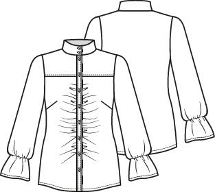 Knipmode 2202-16 blouse