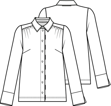 Knipmode 0223 - 16 - Blouse modeltekening