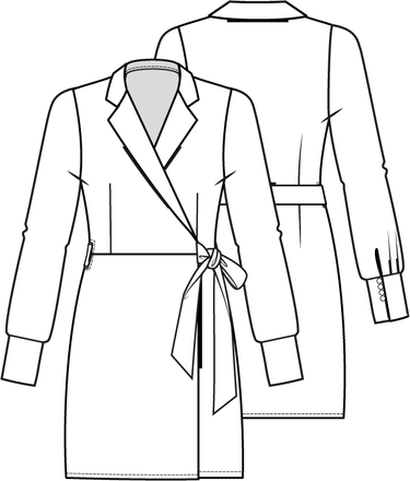 Knipmode 0423 - 16 - Wikkeljurk - Model