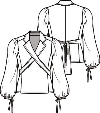 Knipmode 2005-19 blouse
