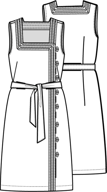 Knipmode 2205-09 jurk