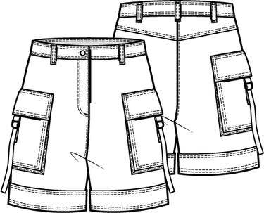 Knipmode 0523 - 20 - Bermuda - Modeltekening